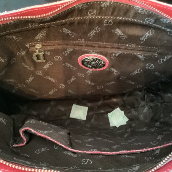 Delila Leather Pink Embroidered Messenger bag tote Montana West western - Picture 10 of 16